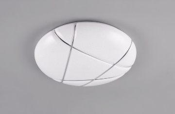 Immagine di Plafoniera Bianca Rotonda Tibor Led CCT Switch Dimmer con Molteplici Funzioni Trio Lighting