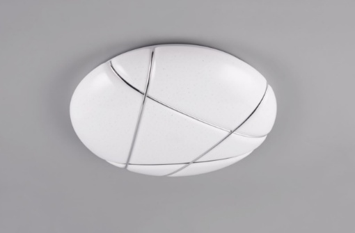 Immagine di Plafoniera Bianca Rotonda Tibor Led CCT Switch Dimmer con Molteplici Funzioni Trio Lighting