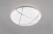 Immagine di Plafoniera Bianca Rotonda Tibor Led CCT Switch Dimmer con Molteplici Funzioni Trio Lighting