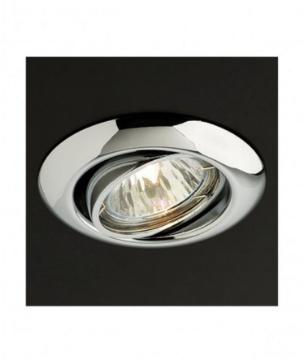 Immagine di Faretto Da Incasso Orientabile Tondo Cromo 90 mm Elc 3072 GU10 Smarter Lighting