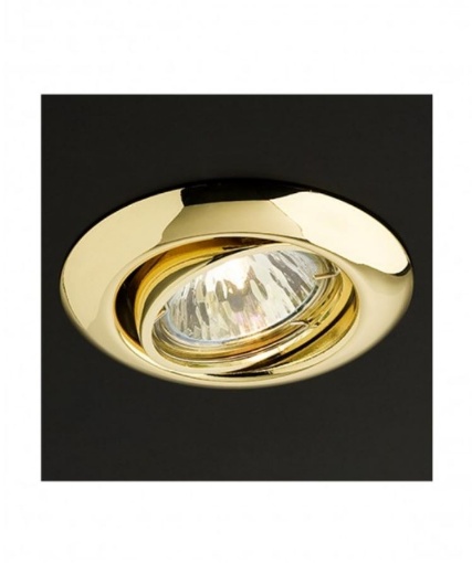 Immagine di Faretto Da Incasso Orientabile Tondo Oro 90 mm Elc 3072 GU10 Smarter Lighting