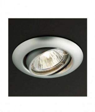 Immagine di Faretto Da Incasso Orientabile Tondo Cromo Opaco 90 mm Elc 3072 GU10 Smarter Lighting