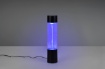 Immagine di Lumetto Tornado Cilindro Nero con Effetto Vortice Led Rgbw Ø7 cm Trio Lighting