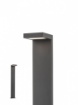 Immagine di Lampioncino Squadrato Per Esterno 78 cm Grigio Led 3000k Embo Smarter IP54