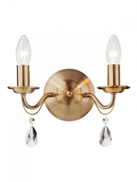 Immagine di Applique Classica Ottone 2 Luci Fabiola Smarter Lighting