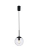 Immagine di Sospensione Global Nero Sfera Vetro Trasparente 15 cm Smarter Lighting