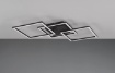 Immagine di Plafoniera Applique Moderna Trail Nero Quadrati Led Orientabili Trio Lighting