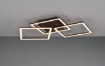 Immagine di Plafoniera Applique Moderna Trail Nero Quadrati Led Orientabili Trio Lighting