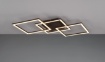 Immagine di Plafoniera Applique Moderna Trail Nero Quadrati Led Orientabili Trio Lighting