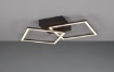 Immagine di Plafoniera Applique Doppio Quadrato Orientabile Led Trail Nero Trio Lighting 