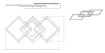 Immagine di Lampada Bianca da Parete o Soffitto Design Quadrati Led 4000k Orientabili Trail Trio Lighting