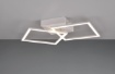 Immagine di Plafoniera Applique Bianca Doppio Quadrato Orientabile Led 4000k Luce Bianco Neutro Trail Trio Lighting