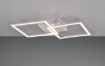 Immagine di Plafoniera Applique Bianca Doppio Quadrato Orientabile Led 4000k Luce Bianco Neutro Trail Trio Lighting