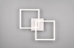 Immagine di Plafoniera Applique Bianca Doppio Quadrato Orientabile Led 4000k Luce Bianco Neutro Trail Trio Lighting
