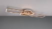 Immagine di Plafoniera Applique Moderna Rettangoli Girevoli Led Dimmer CCT  Twister Color Caffè Trio Lighting 