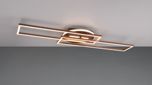 Picture of Plafoniera Applique Moderna Rettangoli Girevoli Led Dimmer CCT  Twister Color Caffè Trio Lighting 