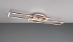 Immagine di Plafoniera Applique Moderna Rettangoli Girevoli Led Dimmer CCT  Twister Color Caffè Trio Lighting 