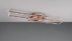 Immagine di Plafoniera Applique Moderna Rettangoli Girevoli Led Dimmer CCT  Twister Color Caffè Trio Lighting 