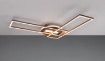 Immagine di Plafoniera Applique Moderna Rettangoli Girevoli Led Dimmer CCT  Twister Color Caffè Trio Lighting 