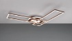 Immagine di Plafoniera Applique Moderna Rettangoli Girevoli Led Dimmer CCT  Twister Color Caffè Trio Lighting 