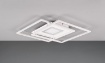 Immagine di Lampada Bianca da Parete o Soffitto Quadrati Led Dimmer CCT con Telecomando Via Trio Lighting