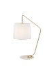 Immagine di Lampada Da Tavolo Kermit Oro Con Paralume Beige Smarter