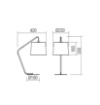 Immagine di Lampada Da Tavolo Kermit Oro Con Paralume Beige Smarter