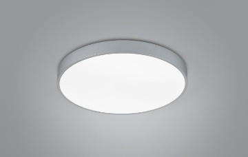 Immagine di Plafoniera Moderna Rotonda Nichel Led Dip Switch Waco Ø49 cm Trio Lighting 