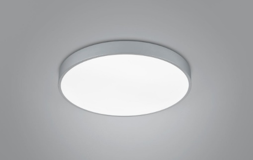 Immagine di Plafoniera Moderna Rotonda Nichel Led Dip Switch Waco Ø49 cm Trio Lighting 