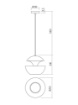 Immagine di Lampada Design Sospensione Per Comodino Metallo Nero Oro Lampu Smarter