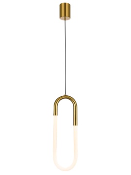 Immagine di Sospensione Per Comodino Camera Da Letto Led Dimmerabile Latium Ottone Smarter