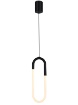 Immagine di Sospensione Per Comodino Camera Da Letto Latium Nero Led Dimmerabile Smarter