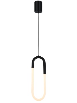 Immagine di Sospensione Per Comodino Camera Da Letto Latium Nero Led Dimmerabile Smarter