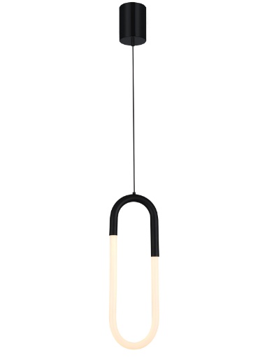 Immagine di Sospensione Per Comodino Camera Da Letto Latium Nero Led Dimmerabile Smarter