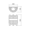 Immagine di Applique Stile Contemporaneo Ottone Antico Con Canne Vetro Lido Smarter