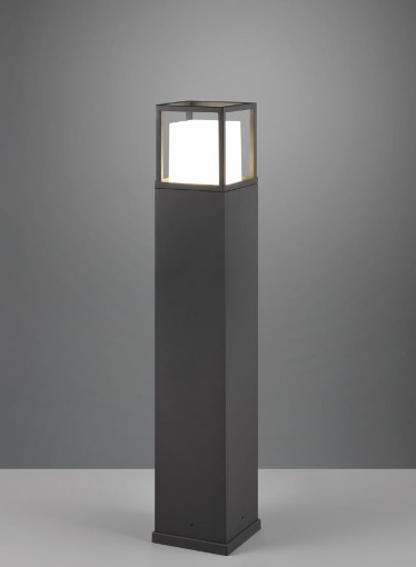 Immagine di Palo Alto da Giardino Antracite per Esterno Led Dip Switch Witham IP54 Trio Lighting