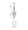 Immagine di Sospensione Rustica Per Esterni Nero Rame Con Vetro Cognac IP33 Matera Smarter