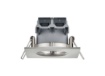 Immagine di Faretto Led da Incasso Quadrato 8x8 cm Zagros Acciaio IP65 Trio Lighting 