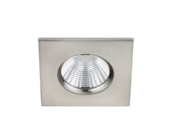 Immagine di Faretto Led da Incasso Quadrato 8x8 cm Zagros Acciaio IP65 Trio Lighting 