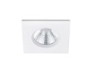 Immagine di Faretto Bianco Led da Incasso Quadrato 8x8 cm Zagros IP65 Trio Lighting