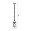 Immagine di Sospensione Da Esterno Lanterna Classica Bianca Oro IP44 E27 Melton Smarter