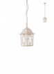 Immagine di Sospensione Da Esterno Lanterna Classica Bianca Oro IP44 E27 Melton Smarter
