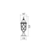 Immagine di Lampioncino Basso Classico Bianco Oro Per Giardino IP44 E27 Melton Smarter