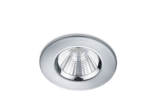 Immagine di Faretto Cromo da Incasso Rotondo Ø8,5 cm Zagros Led Integrato IP65 Trio Lighting