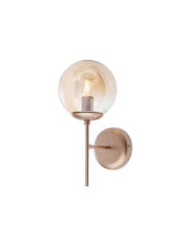 Immagine di Applique Globo Sfera Vetro Ambra Mundi Champagne Smarter Lighting