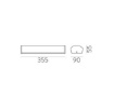 Immagine di Applique Da Specchio Cromo Led CCT 11w Aldo 35 cm IP44 ACB
