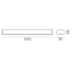 Immagine di Lampada Da Parete Per Bagno 83 cm Led 32w CCT Aldo IP44 ACB