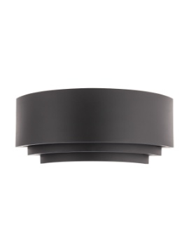 Immagine di Applique Moderna Fascia Nera Plastica Luce Sopra e Sotto Peg Smarter
