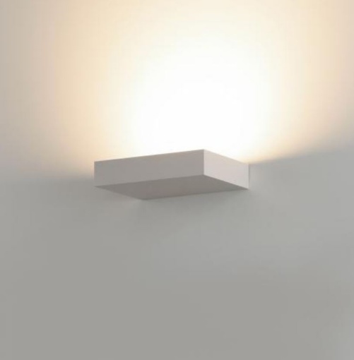 Picture of Applique Rettangolo Bianco Monoemissione Led Decorativo Brick L20,5cm ACB