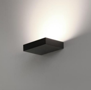Immagine di Lampada Nera Rettangolare da Parete Monoemissione Led 20w Brick ACB